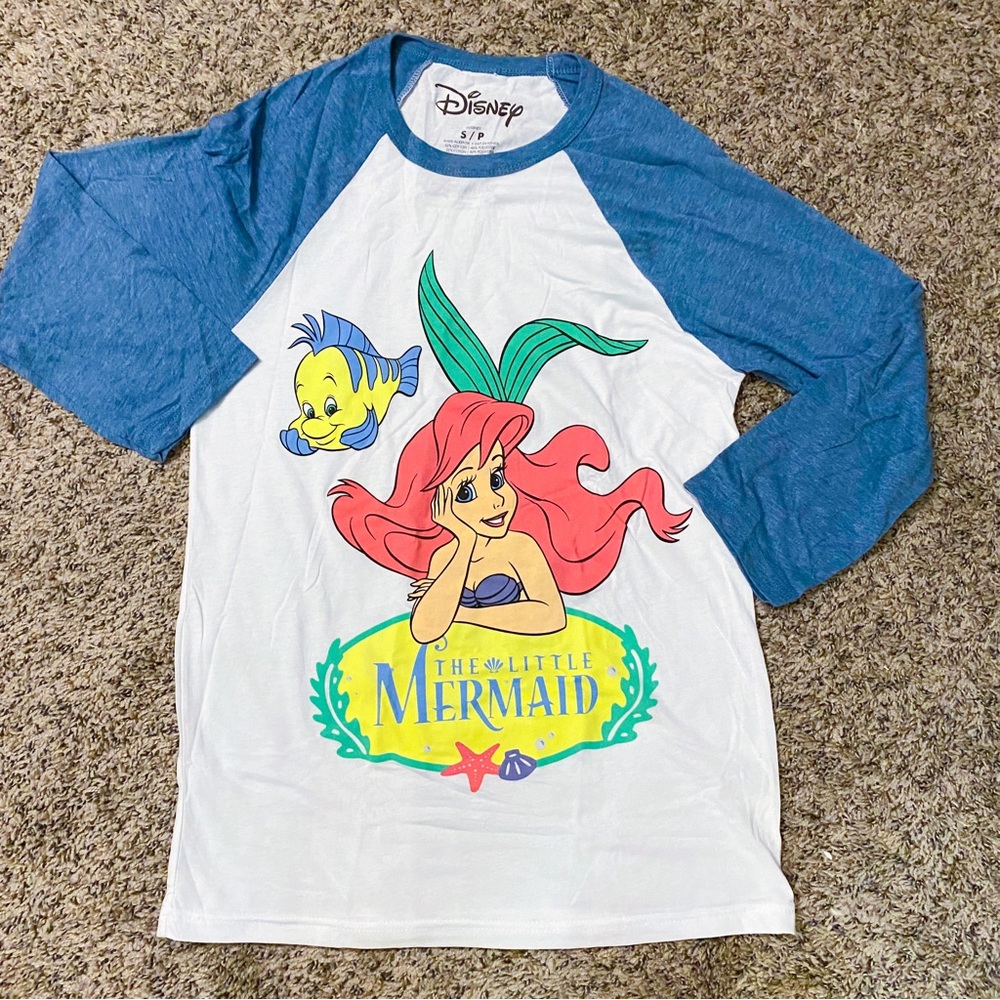 Cakeworthy Retro Disney The Little Mermaid baseball t-shirt S